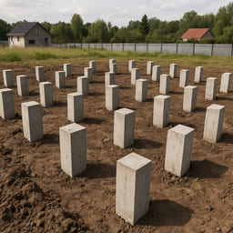 ЖБ сваи 300×300 под дом 10×12